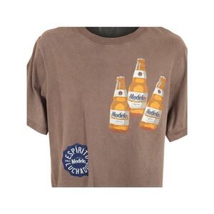Modelo Especial T Shirt Mens Size Small Brown Beer Breweriana OVERSIZED Fit NEW